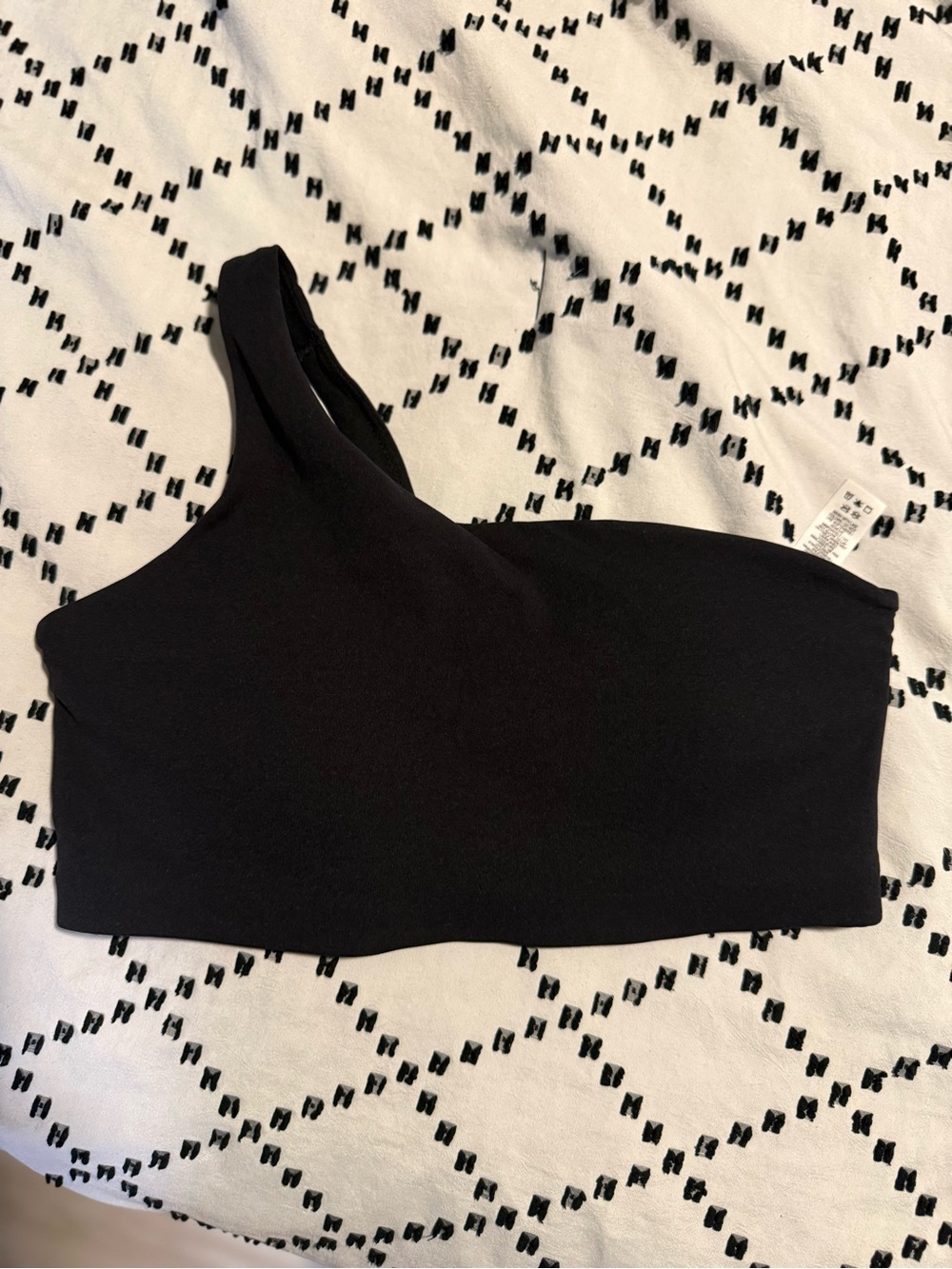 Nike Black One-Shoulder Crop Top NWOT